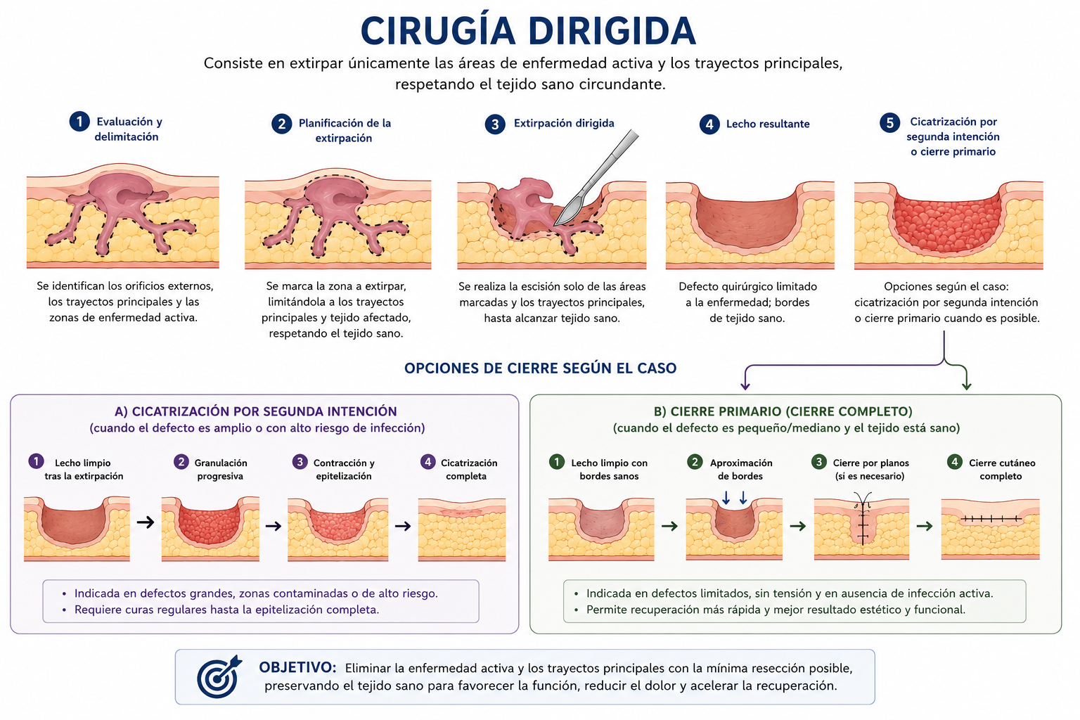 Cirugía dirigida hidradenitis