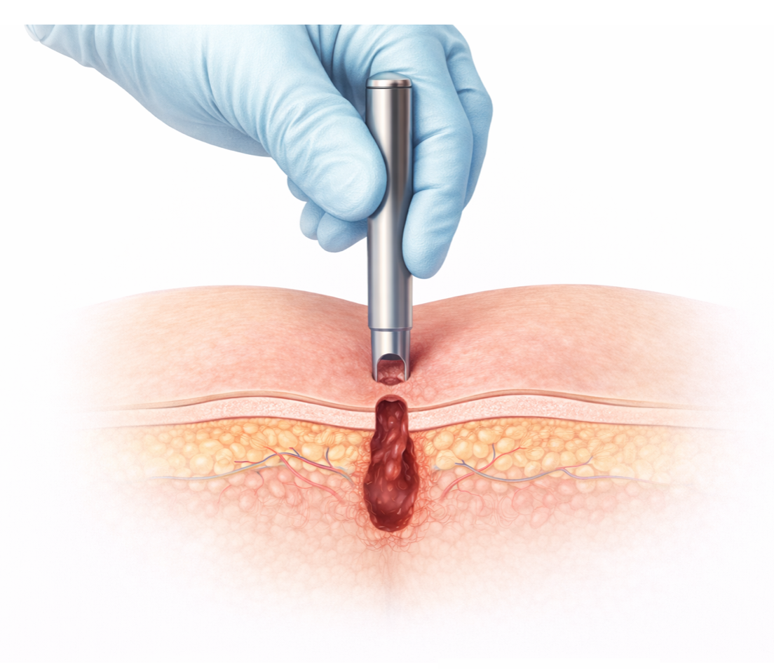 Sinus pilonidal — técnica GIPS